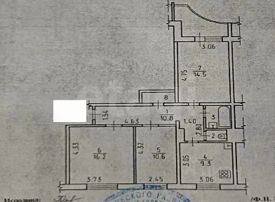 Продается 3-комн. квартира, 66,4 м²