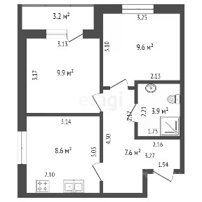 Продается 2-комн. квартира, 52 м²