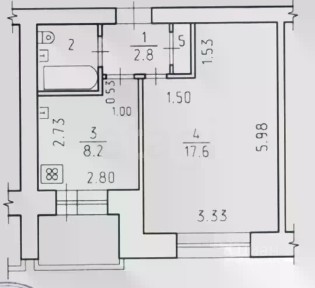 Продается 1-комн. квартира, 32,5 м²