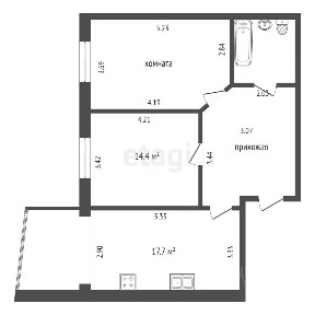 Продается 2-комн. квартира, 75,8 м²