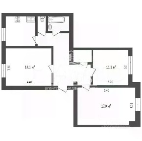 Продается 3-комн. квартира, 61,2 м²
