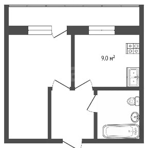 Продается 3-комн. квартира, 46 м²