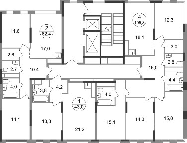 Продается 4-комн. квартира, 105,8 м²