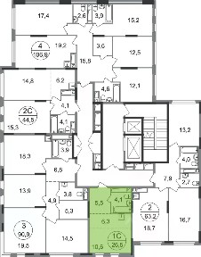 Продается студия, 26,5 м²