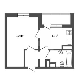 Продается 1-комн. квартира, 33 м²