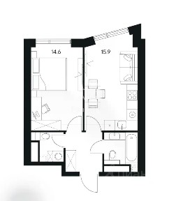 Продается 2-комн. квартира, 40 м²