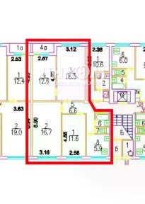 Продается 4-комн. квартира, 74,8 м²