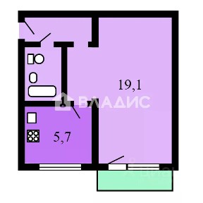 Продается 1-комн. квартира, 31,9 м²