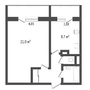 Продается 1-комн. квартира, 39 м²