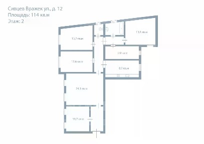 Продается 5-комн. квартира, 114 м²