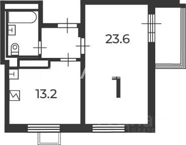 Продается 1-комн. квартира, 44,8 м²