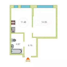 Сдается 1-комн. квартира, 30 м²