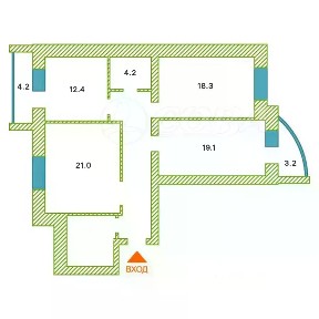 Продается 3-комн. квартира, 96,7 м²