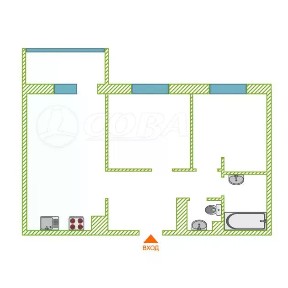 Продается 2-комн. квартира, 52,6 м²
