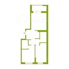 Продается 2-комн. квартира, 74,6 м²