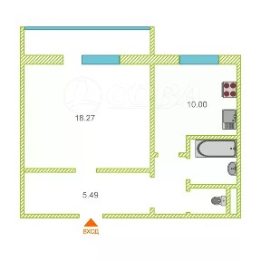 Продается 1-комн. квартира, 40 м²