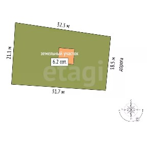 Продается 1-этажный дом, 25 м²