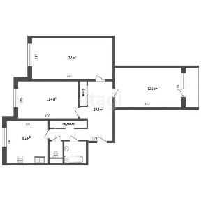 Продается 3-комн. квартира, 66,8 м²