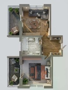 Продается 1-комн. квартира, 52,4 м²
