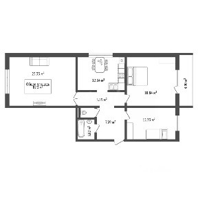 Продается 3-комн. квартира, 87 м²