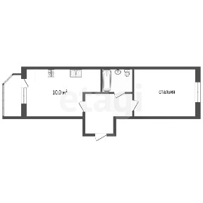 Продается 2-комн. квартира, 43,1 м²