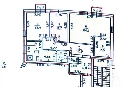 Продается 3-комн. квартира, 96,4 м²