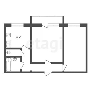 Продается 2-комн. квартира, 57,1 м²
