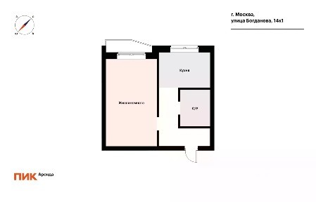 Сдается 1-комн. квартира, 37,9 м²