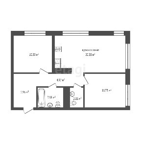 Продается 2-комн. квартира, 58,5 м²