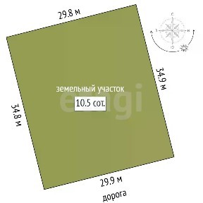 Продается участок, 10,5 сот.