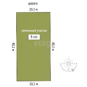 Продается участок, 8 сот.