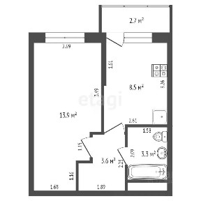 Продается 1-комн. квартира, 29,4 м²