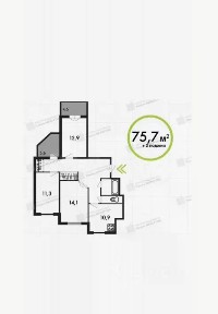Продается 3-комн. квартира, 76 м²