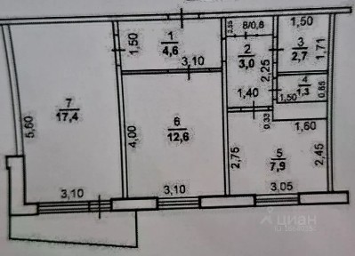 Продается 2-комн. квартира, 50,3 м²