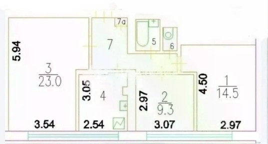 Продается 3-комн. квартира, 65 м²