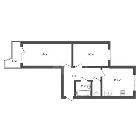 Продается 2-комн. квартира, 60 м²