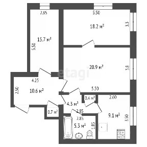 Продается 3-комн. квартира, 85,2 м²