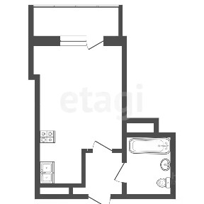 Продается студия, 21,8 м²