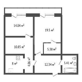 Продается 3-комн. квартира, 79,9 м²