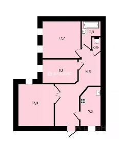 Продается 3-комн. квартира, 64,2 м²