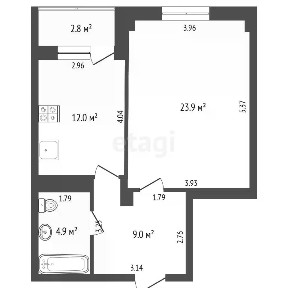 Продается 1-комн. квартира, 48 м²
