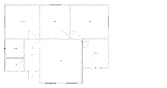 Продается 1-этажный дом, 135 м²