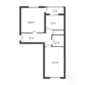 Продается 2-комн. квартира, 49,6 м²