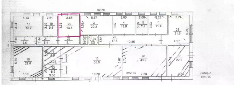 Сдается офис, 13,8 м²