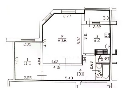Сдается 2-комн. квартира, 53,8 м²