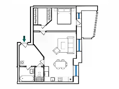 Сдается 1-комн. квартира, 45,9 м²