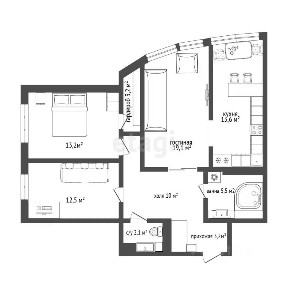 Продается 3-комн. квартира, 85,2 м²