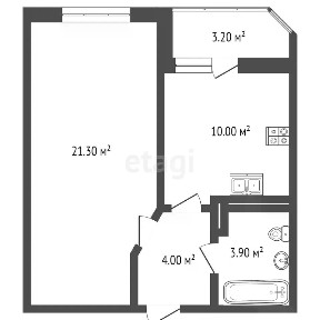 Продается 1-комн. квартира, 42 м²