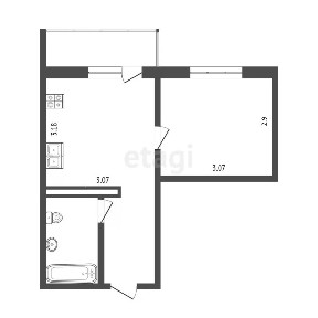 Продается 1-комн. квартира, 29 м²