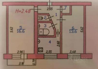 Продается 2-комн. квартира, 43,7 м²